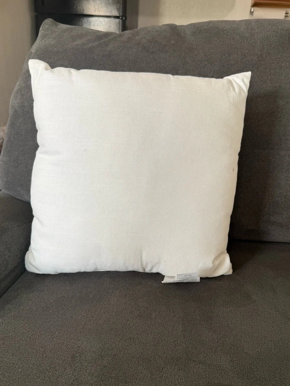 Pottery Barn Gold Heart Filled Pillow